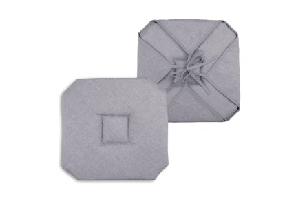 Pernă de scaun Bea 40X40 cm, culoare gri, 100% poliester - imagine 3