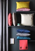 Pernă de scaun Bea 40X40 cm, culoare gri, 100% poliester - imagine 2