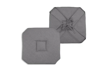 Pernă de scaun Bea 40X40 cm, culoare antracit, 100% poliester - imagine 3