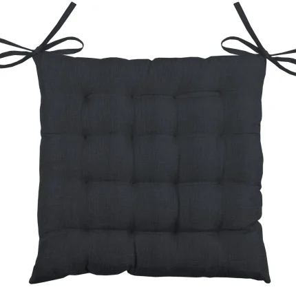 Pernă de scaun Points Bea 40X40 cm, culoare gri închis, 100% poliester