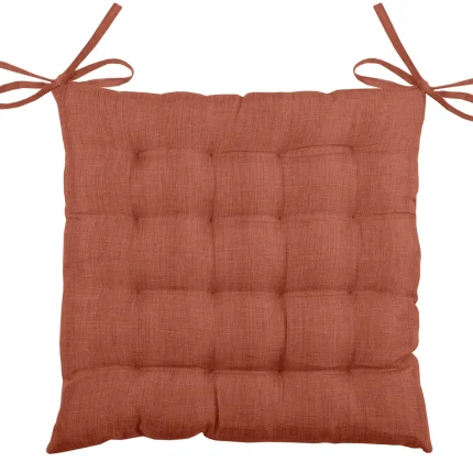 Pernă de scaun Points Bea 40X40 cm, culoare cărămiziu, 100% poliester