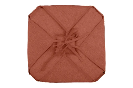 Pernă de scaun Bea 40X40 cm, culoare cărămiziu, 100% poliester - imagine 4