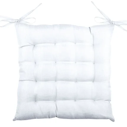 Pernă de scaun Points Bea 40X40 cm, culoare alb, 100% poliester