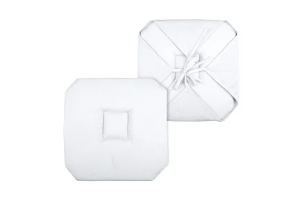 Pernă de scaun Bea 40X40 cm, culoare alb, 100% poliester - imagine 3