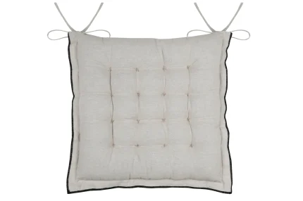 Pernă de scaun Helios 38X38 cm, culoare natural, 100% bumbac - imagine 4