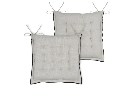 Pernă de scaun Helios 38X38 cm, culoare natural, 100% bumbac - imagine 3