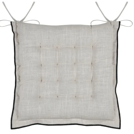 Pernă de scaun Helios 38X38 cm, culoare natural, 100% bumbac