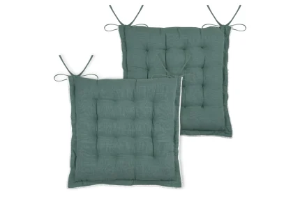 Pernă de scaun Helios 38X38 cm, culoare verde, 100% bumbac - imagine 3