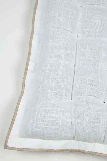 Pernă de scaun Helios 38X38 cm, culoare alb, 100% bumbac - imagine 5