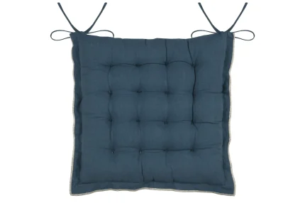 Pernă de scaun Helios 38X38 cm, culoare albastru, 100% bumbac - imagine 4