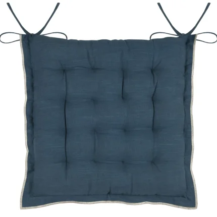 Pernă de scaun Helios 38X38 cm, culoare albastru, 100% bumbac