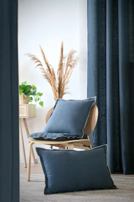 Pernă de scaun Helios 38X38 cm, culoare albastru, 100% bumbac - imagine 6