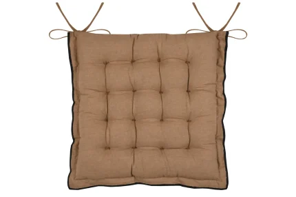 Pernă de scaun Helios 38X38 cm, culoare cappuccino, 100% bumbac - imagine 4