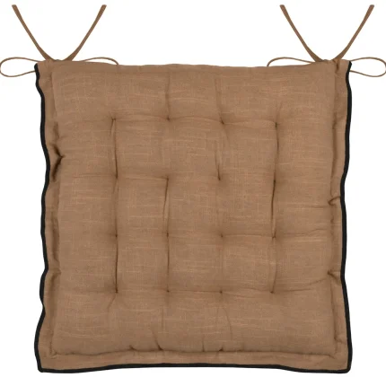 Pernă de scaun Helios 38X38 cm, culoare cappuccino, 100% bumbac