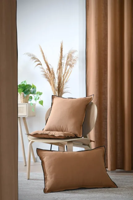 Pernă de scaun Helios 38X38 cm, culoare cappuccino, 100% bumbac - imagine 6