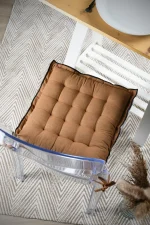 Pernă de scaun Helios 38X38 cm, culoare cappuccino, 100% bumbac - imagine 2