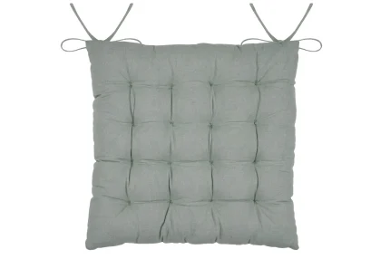 Pernă de scaun Yuki 38X38 cm, culoare bleu, 100% bumbac - imagine 3