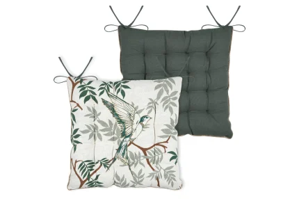 Pernă de scaun Botanys 38X38 cm, culoare crem, 15% in 85% bumbac - imagine 2