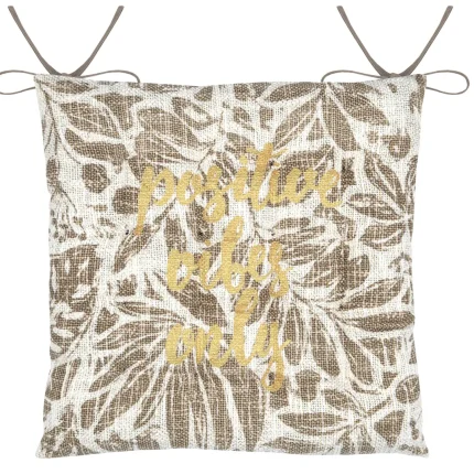 Pernă de scaun Hemera 38X38 cm, culoare greige, 100% bumbac