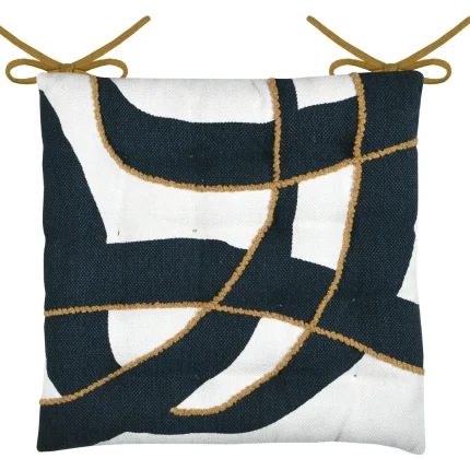 Pernă de scaun Pa×ton Albastru/Mustar 38X38 cm, culoare albastru/muștar, 100% bumbac