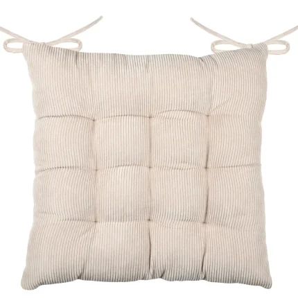 Pernă de scaun Dandy 38X38 cm, culoare natural, 100% poliester