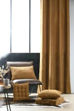 Pernă de scaun Dandy 38X38 cm, culoare cappuccino, 100% poliester - imagine 3