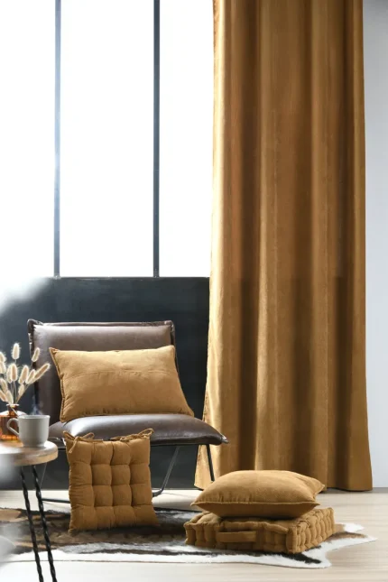 Pernă de scaun Dandy 38X38 cm, culoare cappuccino, 100% poliester - imagine 3