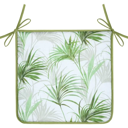 Pernă de scaun Palmira 38X38 cm, culoare verde, 100% poliester