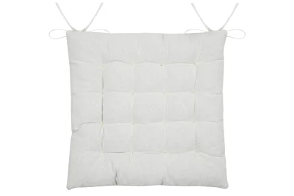 Pernă de scaun Balma 38X38 cm, culoare in, 10% lurex 90% bumbac - imagine 3