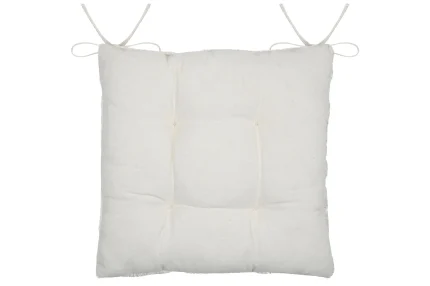 Pernă de scaun Balma 38X38 cm, culoare crem, 100% bumbac - imagine 3