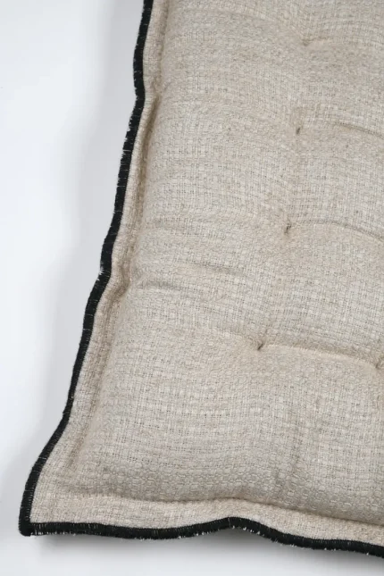 Pernă de scaun Aline 38X38 cm, culoare natural, 19% in 81% bumbac - imagine 2