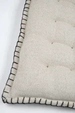 Pernă de scaun Aline 38X38 cm, culoare bej, 19% in 81% bumbac - imagine 2