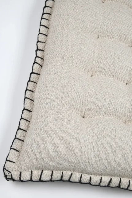 Pernă de scaun Aline 38X38 cm, culoare bej, 19% in 81% bumbac - imagine 2