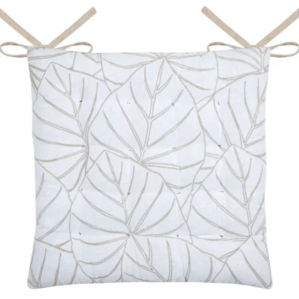 Pernă de scaun Nova 38X38 cm, culoare alb, 45% poliester 55% bumbac