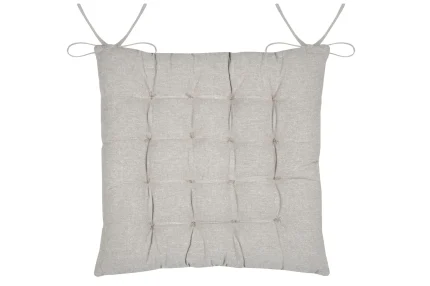 Pernă de scaun Printemps Roz/Gri 38X38 cm, culoare roz/gri, 45% poliester 55% bumbac - imagine 3