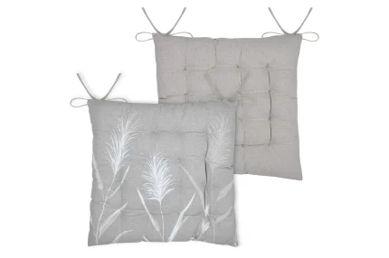 Pernă de scaun Pampa 38X38 cm, culoare natural, 45% poliester 55% bumbac - imagine 2