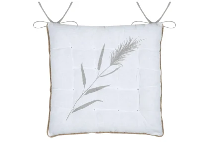 Pernă de scaun Pampa 38X38 cm, culoare crem, 45% poliester 55% bumbac - imagine 3