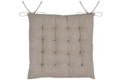 Pernă de scaun Oriana 38X38 cm, culoare auriu, 45% poliester 55% bumbac - imagine 3