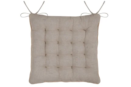 Pernă de scaun Oriana 38X38 cm, culoare natural, 45% poliester 55% bumbac - imagine 3