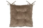 Pernă de scaun Cosylife 38X38 cm, culoare greige, 100% poliester - imagine 3