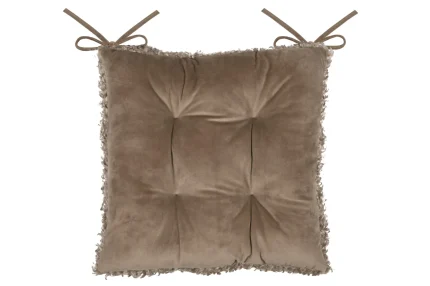 Pernă de scaun Cosylife 38X38 cm, culoare greige, 100% poliester - imagine 3