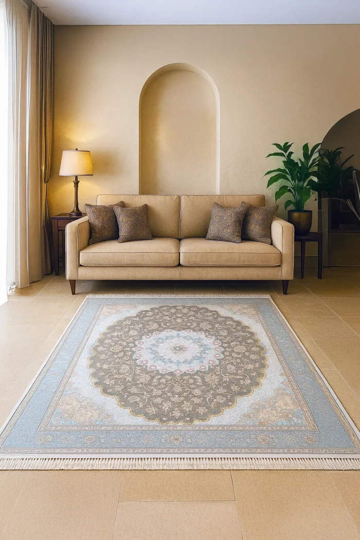 Covor-Luxury ISFAHAN cod 38522A Bej - simulare Covor Luxury ISFAHAN cod: 38522A Bej - imagine 1