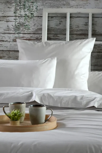 Cearșaf cu elastic Elysee 160X200 cm, culoare gri deschis, 100% bumbac OEKO TEX - imagine 5