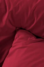 Cearșaf cu elastic Elysee 90X190 cm, culoare roșu, 100% bumbac OEKO TEX - imagine 5