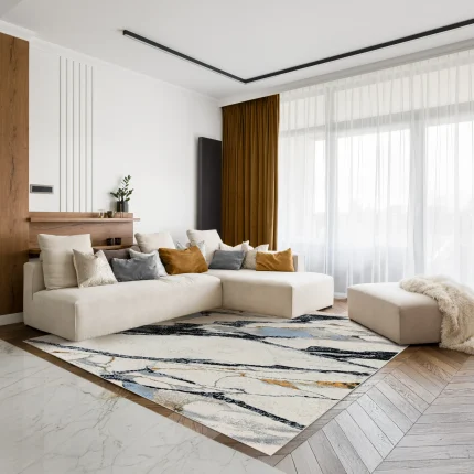 Covor MARMO 52810B AURIU / NEGRU