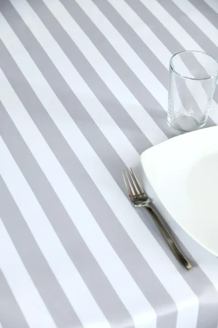 Față de masă Deauville 140X240 cm, culoare natural, 100% poliester - imagine 3