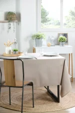 Față de masă Nelson 145X200 cm, culoare in, 100% poliester - imagine 2