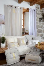 Pătură Mouton 130X160 cm, culoare alb, 100% poliester - imagine 5