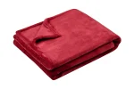 Pătură Doudou 130X160 cm, culoare roșu, 100% poliester