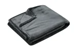 Pătură Doudou 130X160 cm, culoare antracit, 100% poliester